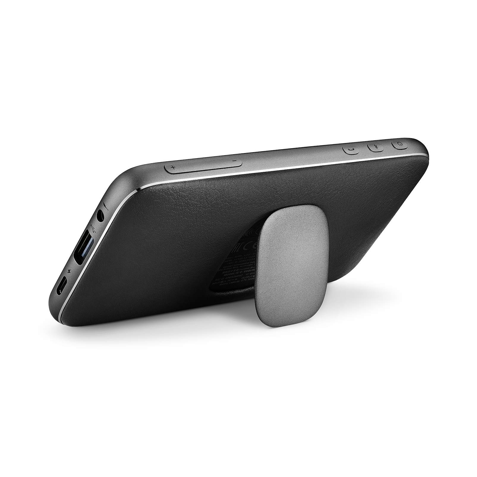 Harman Kardon Esquire Mini 2 - Black - Ultra-slim and portable premium Bluetooth Speaker - Back